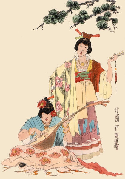 Oriental - Playing Mandolin