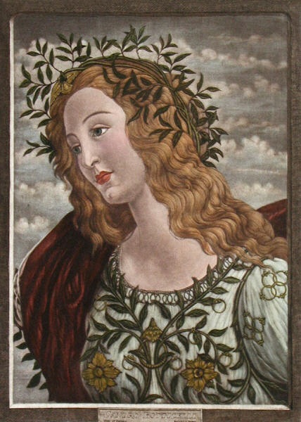 Head of Pallas, by Botticelli
