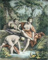 Venus et Les Gracea au Bain