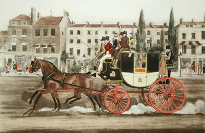 Pair Horse Short Stage Coach