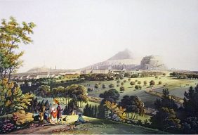 decorative etching of edinburgh