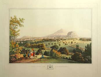 large decorative view of edinburgh