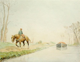 Canal Barge Horse after Clilverd
