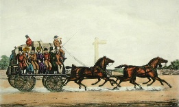 crowded stagecoach