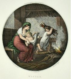 round genre print, Winter