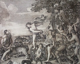 Bacchus & Ariadne, mythology print