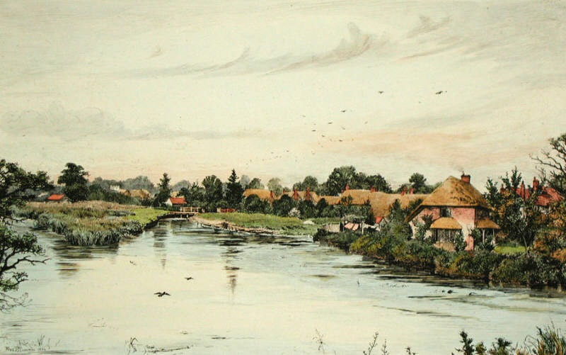 Prints of Wiltshire, hand coloured etchings and engravings