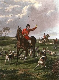 hold hard, fox hunting print