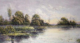 Evening Time, Shall Be Light, hand coloured etching