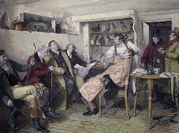 Morning Gossip, sadler print