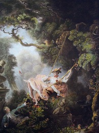 The Swing, large decorative genre print