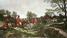 large fox hunting print