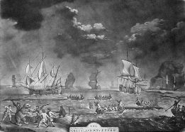 Greenland Whale Fishery etching