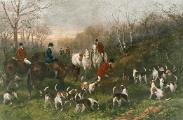 Run to Earth, large fox hunting print