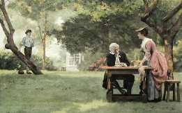 victorian romantic scene