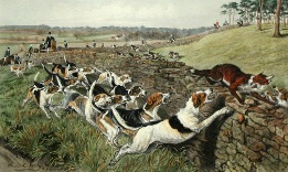 The Kill, fox hunting print