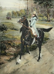 lover's tiff, genre print