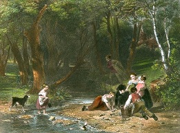 Lucky Escape, children fishing