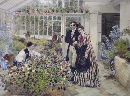 The Awakening, hand colored print after sadler