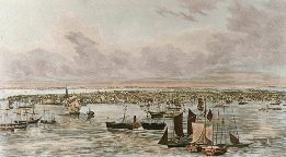 engraving of manhattan