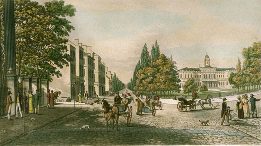 fine art engraving of broadway