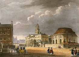 print of dublin street scene
