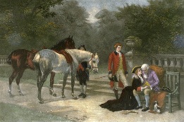 Forgiven, large hand colored victorian print