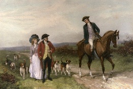 Love's Barrier, large hand colored genre print