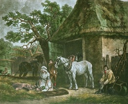 Feeding the Pigs, george morland