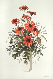 Autumn Flowers (Tall Vase)