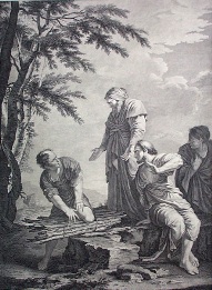 Democritus & Protagorus, etching after sal rosa