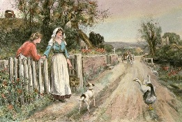 decorative rural etching