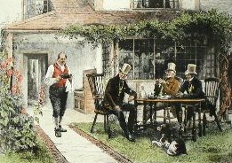 drinking port in the garden