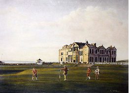 golfing print, st. andrews