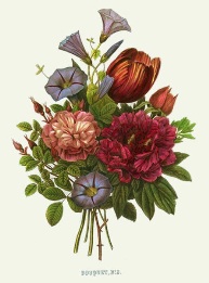 floral print after redoute
