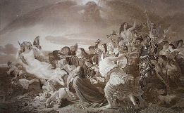 The Pursuit Of Pleasure, very large sepia print