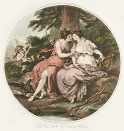 Jupiter & Calista, mythological print