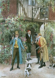 old english pub scene