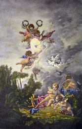 Cupids Aim, small mythological print