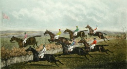 The Last Fence, steeplechasing print