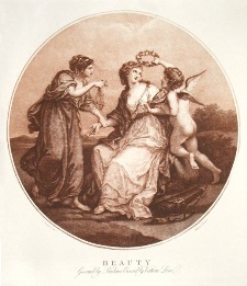 Beauty, sepia print
