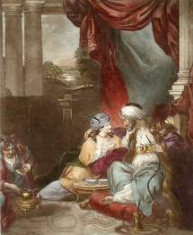 Courtship in the East, romantic print