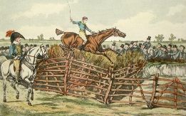 vintage steeplechasing print