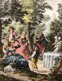 romantic rural scene