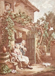 french cottage scene