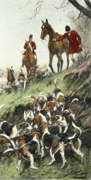 fox hunting print