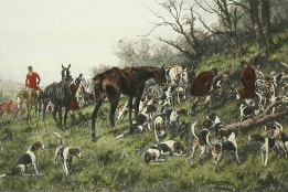 fox hunting print