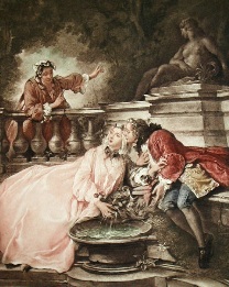 Secret Love, romantic print