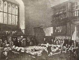 Court of Exchequer, after Rowlandson