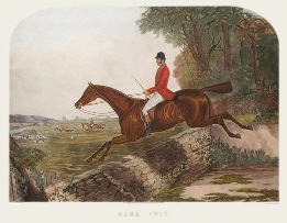 Gone Away, hand coloured print